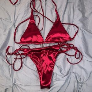 red bikini